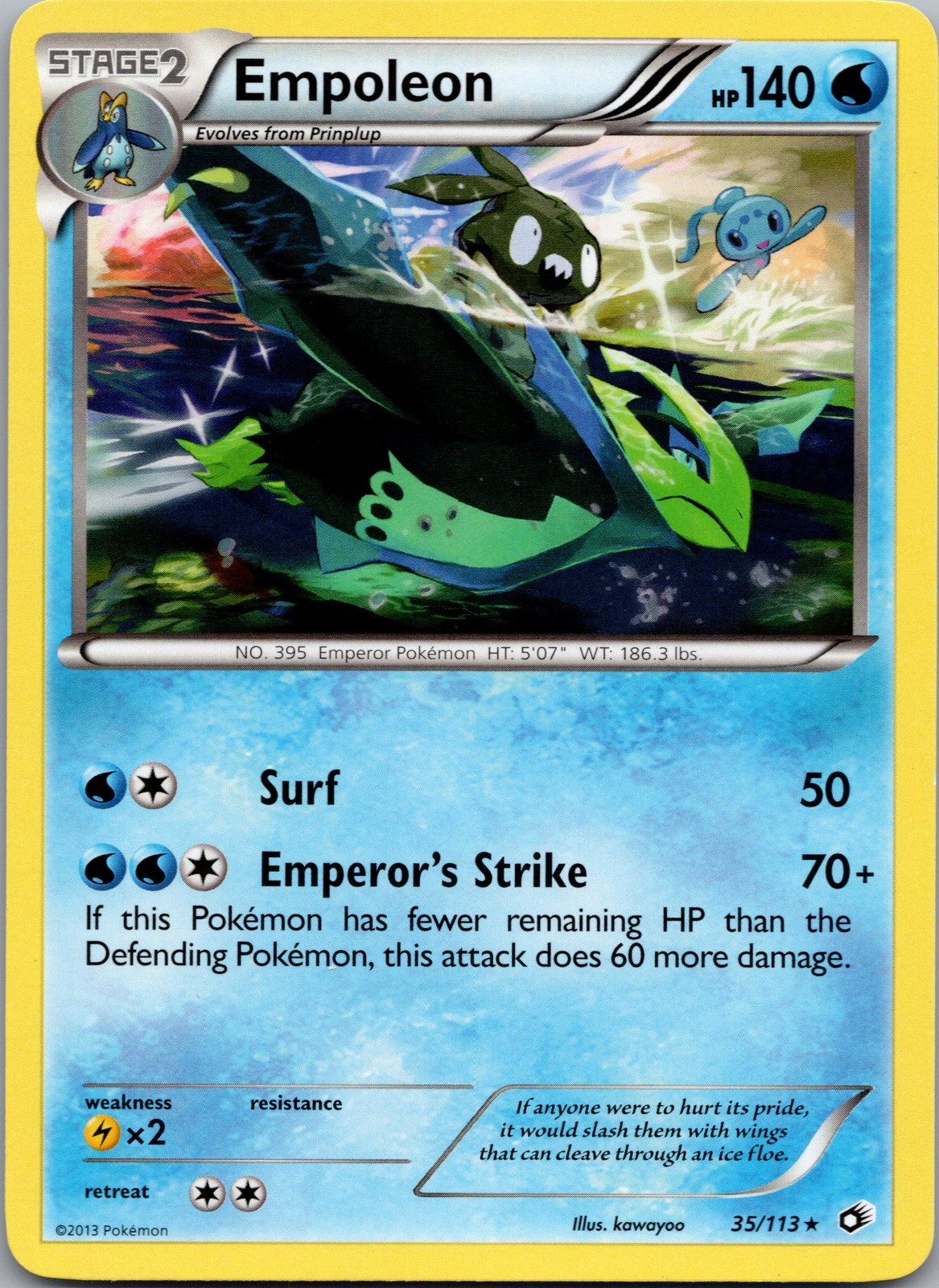 Empoleon Rare Legendary Treasures 35/113 NM