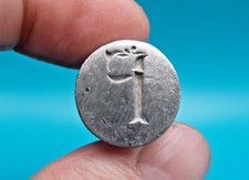 Vintage Pewter Art Nouveau Owl Initial "P" Sealing Wax Stamp Seal
