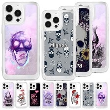 Shockproof Back TPU Phone Case Skull Custom Cover For iPhone 16 17 Pro Max 15 14