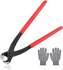 9 Ear Clamp Pliers with Gloves - Hose Clamp Tool & Nail Puller Pincer