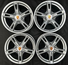 4 x Porsche 18” Alloy Wheels Cayman Boxster 987 Refurbed & New Centre Caps 987.2