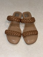 DV Dolce Vita Women s Jimini Sandals Size 10 Double Band Braid Strap Slides New