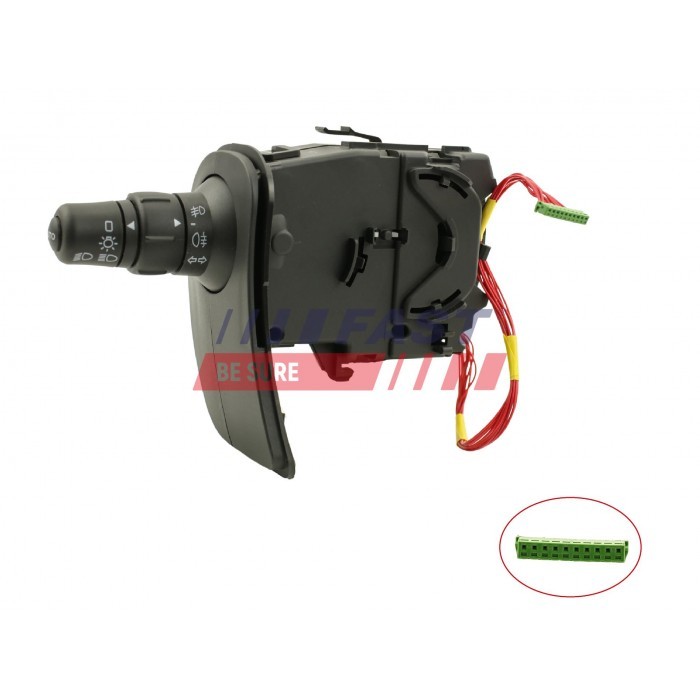Comodo de phare commutateur d'éclairage plastique noir Renault Modus III