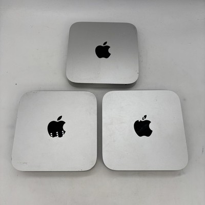 Apple 2010 Mac Mini A1347 Lot of 3 No Cords Untested Sold as is