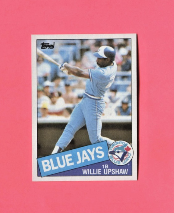 1985 Topps Baseball Willie Upshaw ( Blue Jays ) #75 ( NRMT-NMMT )