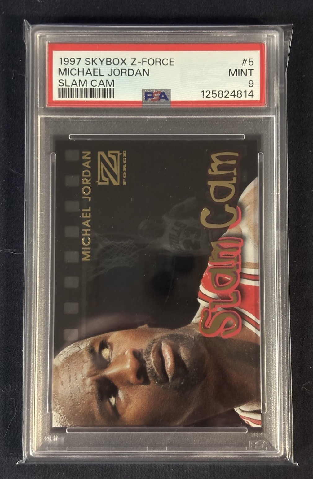 1997 Skybox Z Force Slam Cam Michael Jordan PSA 9 Mint #5