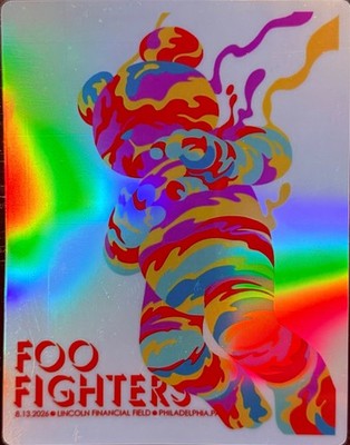 FOO FIGHTERS PHILADELPHIA PA POSTER/STICKER AUGUST 13TH 2026