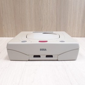 Sega Saturn console with Hori Fighting Stick, Virtua Gun, 5 games & memory Japan