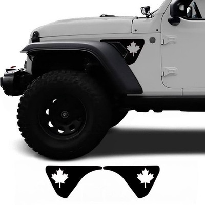 Pegatinas lateral Hoja de Arce compatible con Jeep Wrangler