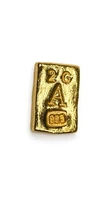 2 Gram Solid 24ct Gold Bar 999.9 Fine Pure Bullion - CHOSE YOUR LETTER