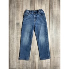 OshKosh Bgosh Boys 5T Classic Straight Jeans Medium Wash Adjustable Waist Denim