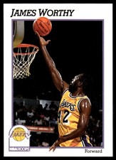 James Worthy 1991-92 Hoops #106 Lakers NBA READ FREE SHIPPING AutographDen