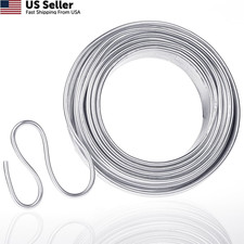 Aluminum Wire, Anezus 9 Gauge Bendable Metal Armature 9 3 mm , silver