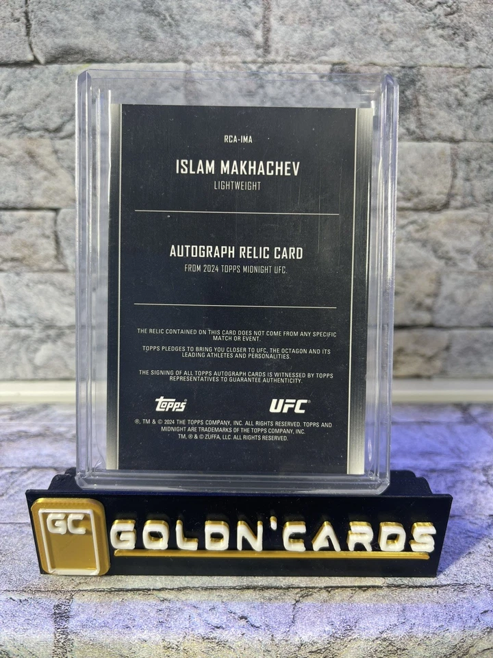 ISLAM MAKHACHEV 2024 Topps Midnight UFC Relic Patch Auto Moonbeam SSP - Image 2 of 2