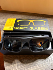 AI Smart Glasses Smart Sunglasses Black Frame Eyewear with Box Included