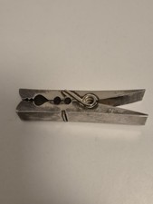 Vintage W&auml;scheklammerklammer Versilbert