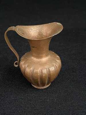 Vintage Copper Miniature Pitcher Hand-Hammered Jug Primitive Rustic Granny Decor