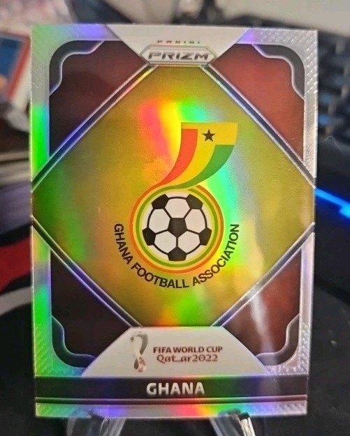 2022 Panini Prizm World Cup Ghana Team Badge Silver