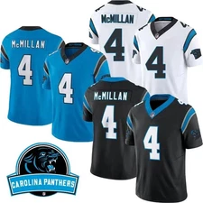Men's Panthers #4 Tetairoa McMillan Game Player Limited Stitched Jersey