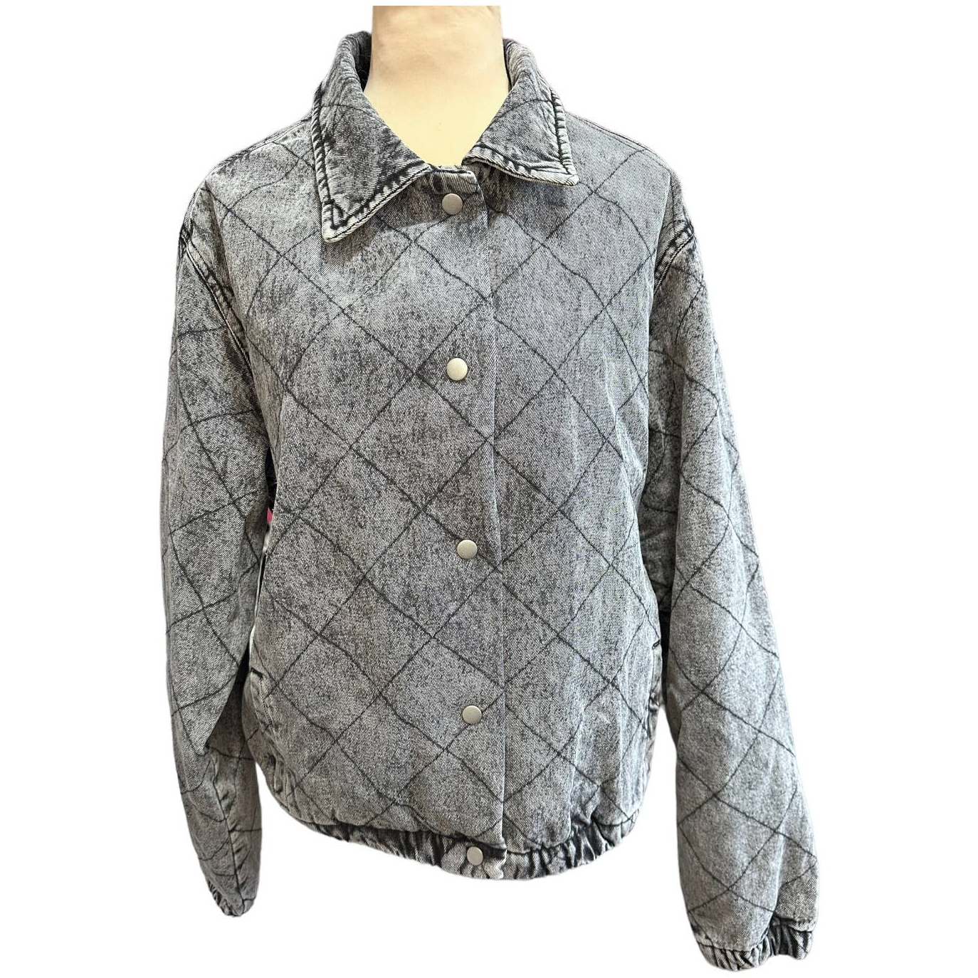 NWT Vigoss Gray Quilted Jacket, Size XL