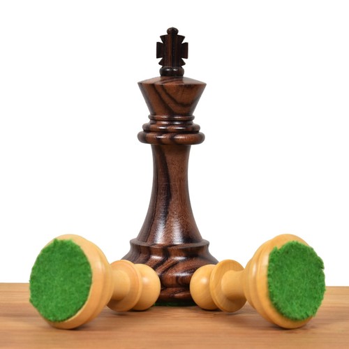 3.9" Exclusive Alban Staunton Chess Pieces Only set - Triple Weighted Rose Wood - Picture 3 of 12