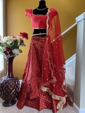 Designer Custom Stitched Fancy Lehanga Choli SALE Size 36/38 Net Dupatta