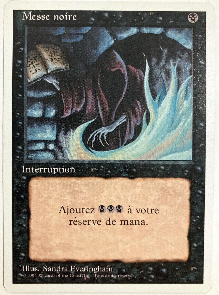 Dark Ritual FRENCH Revised WB Edition MtG LP to NM 1994 | eBay