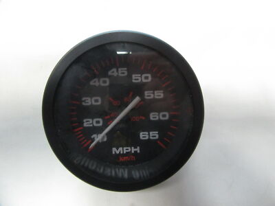 TELEFLEX SPEEDOMETER GAUGE 57900 AMEGA SERIES 65 MPH 3 1/4 INCH MARINE ...