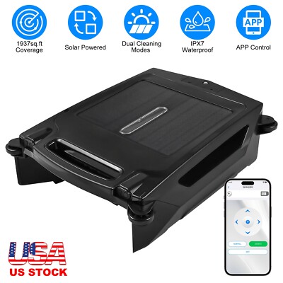 Solar Smart Robotic Pool Cleaner Skimmer Pool Surface Cleaning Automatic Cleaner