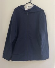 Old Navy Boys Cozy Soft Fleece Lined Zip-Up Long Sleeve Hoodie Solid Navy M NWT