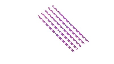Maxillofacial 1.5 mm Titanium GR5 Straight Plate Bar with 24 Holes (5 PCS)