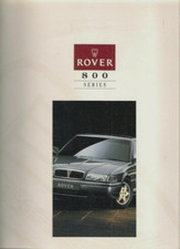 Rover 800-Series Saloon & Fastback 1993-1994 UK Market Brochure 820, 825D & 827