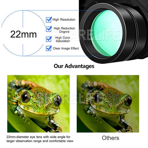180x100 Zoom HD Hunting Binoculars Night Vision Bird Handheld Telescope Outdoor - Picture 5 of 9