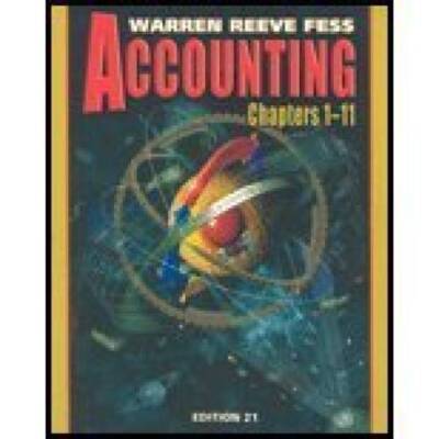 Accounting 21e (Chapters 1-11) - Paperback By Carl S Warren - VERY GOOD