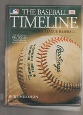 2001 BASEBALL TIMELINE BOOK 1216-PAGES ($25) MAYS MANTLE AARON ROBINSON CLEMENTE