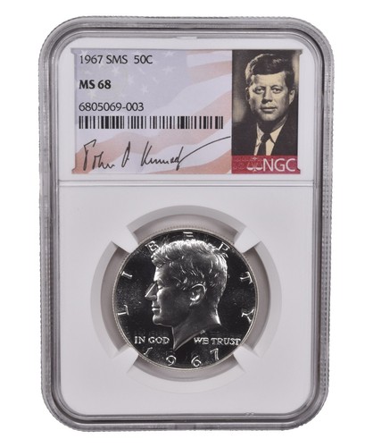 1967 SMS Kennedy Half Dollar NGC MS67 CAMEO! Free Shipping | eBay