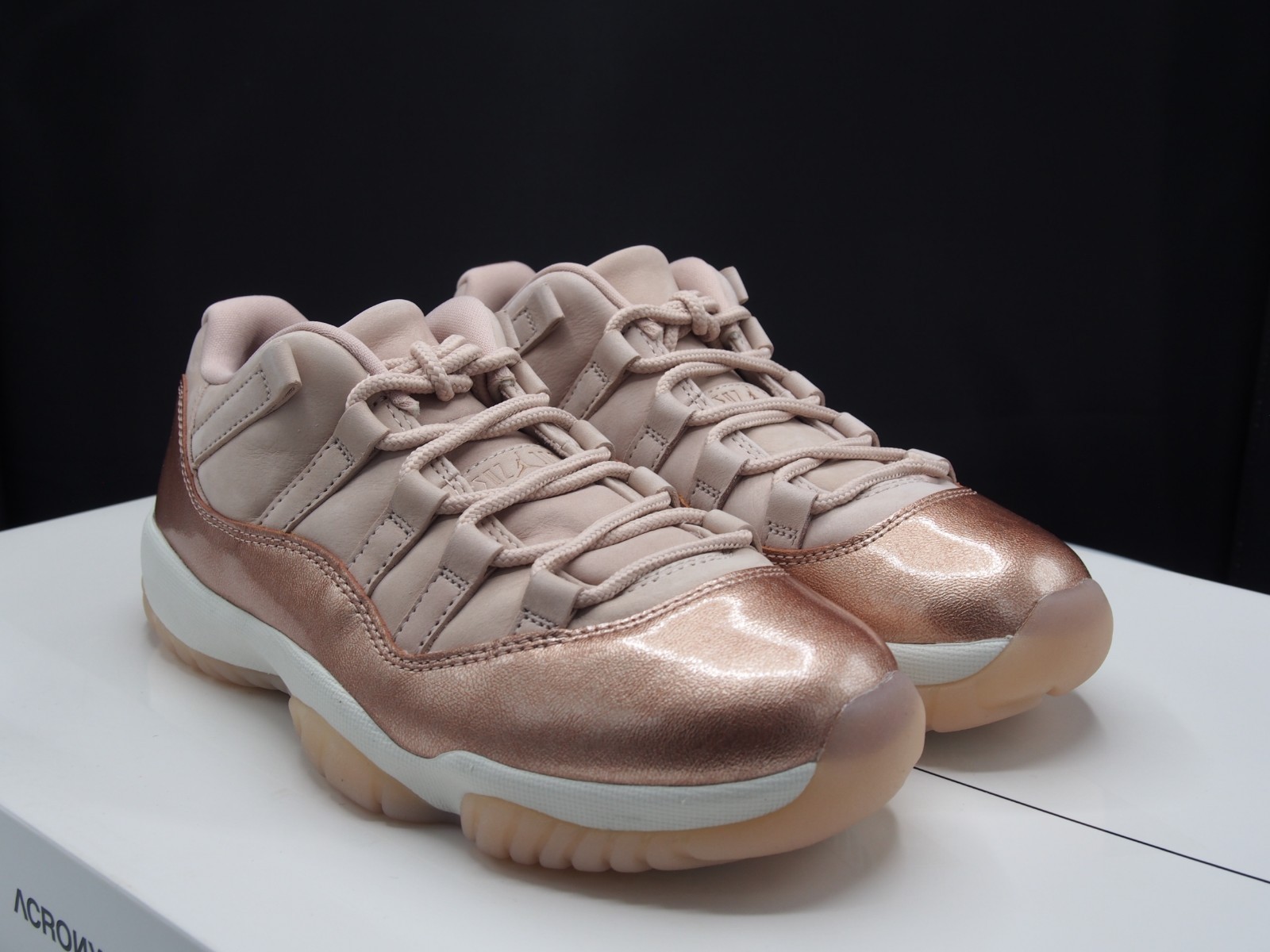 jordan 11 rose gold low