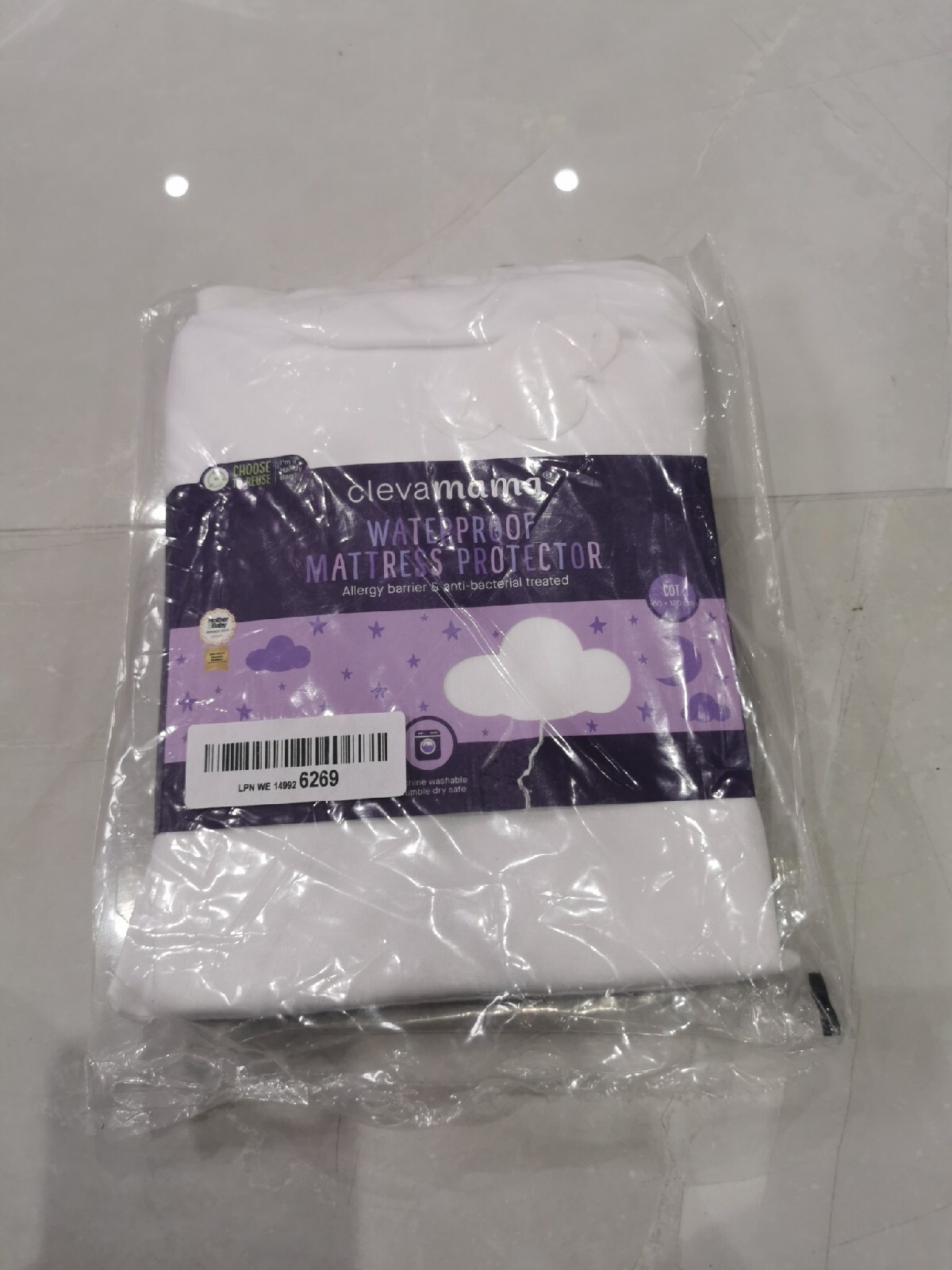 Clevamama 60x120cm Waterproof Fitted Brushed Cotton Mattress Protector for sale online eBay