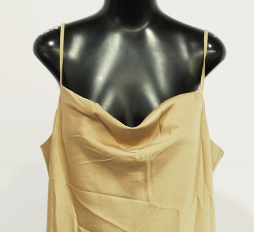 banana republic gold slip dress