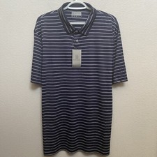 NEW PGA Tour Polo Shirt Navy Men's XL Short Sleeve Polyester NWT 62 PGATOUR
