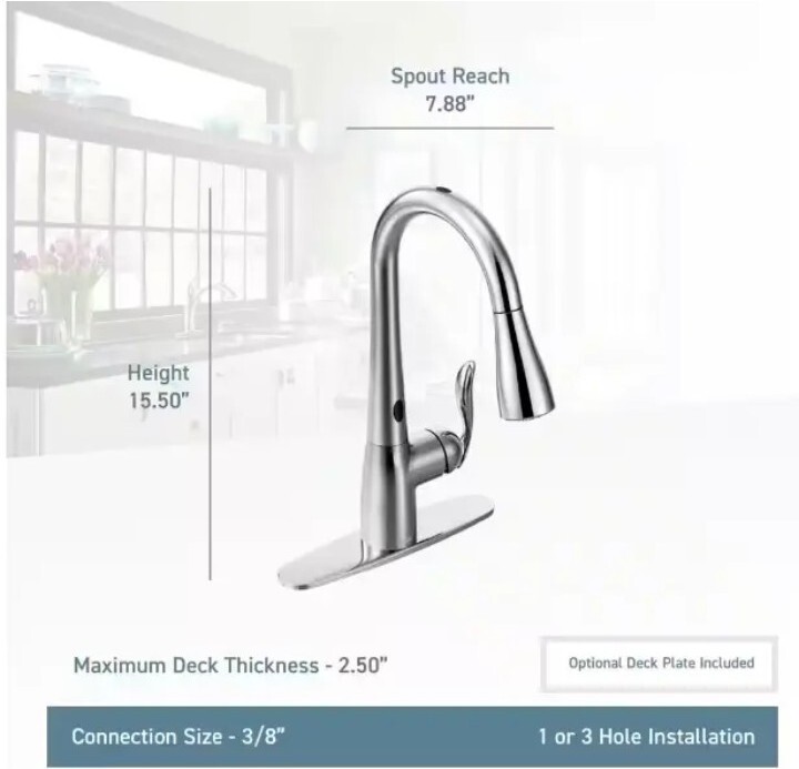Moen 7594EC Arbor Smart Touchless Pull Down Sprayer Kitchen Faucet