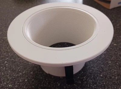 HALO White Recessed Ceiling Light Trim w/ Baffle. 993W. New. Free Shipping. - Image 1 of 4