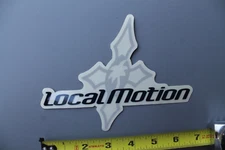 Local Motion Surfboards Hawaii Clear Grey Black OG V62A Vintage Surfing STICKER