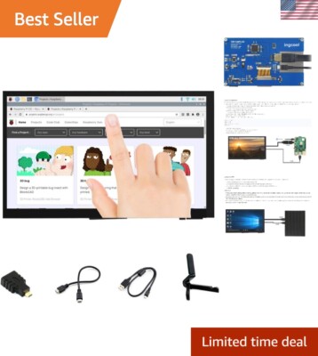7 inch HDMI LCD 1024x600 Resolution Capacitive Touch Screen IPS Display Modul...