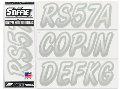 STIFFIE Whipline WL45 Boat PWC Numbers Decal Registration SEA-DOO PURPLE BLACK - Foto 9