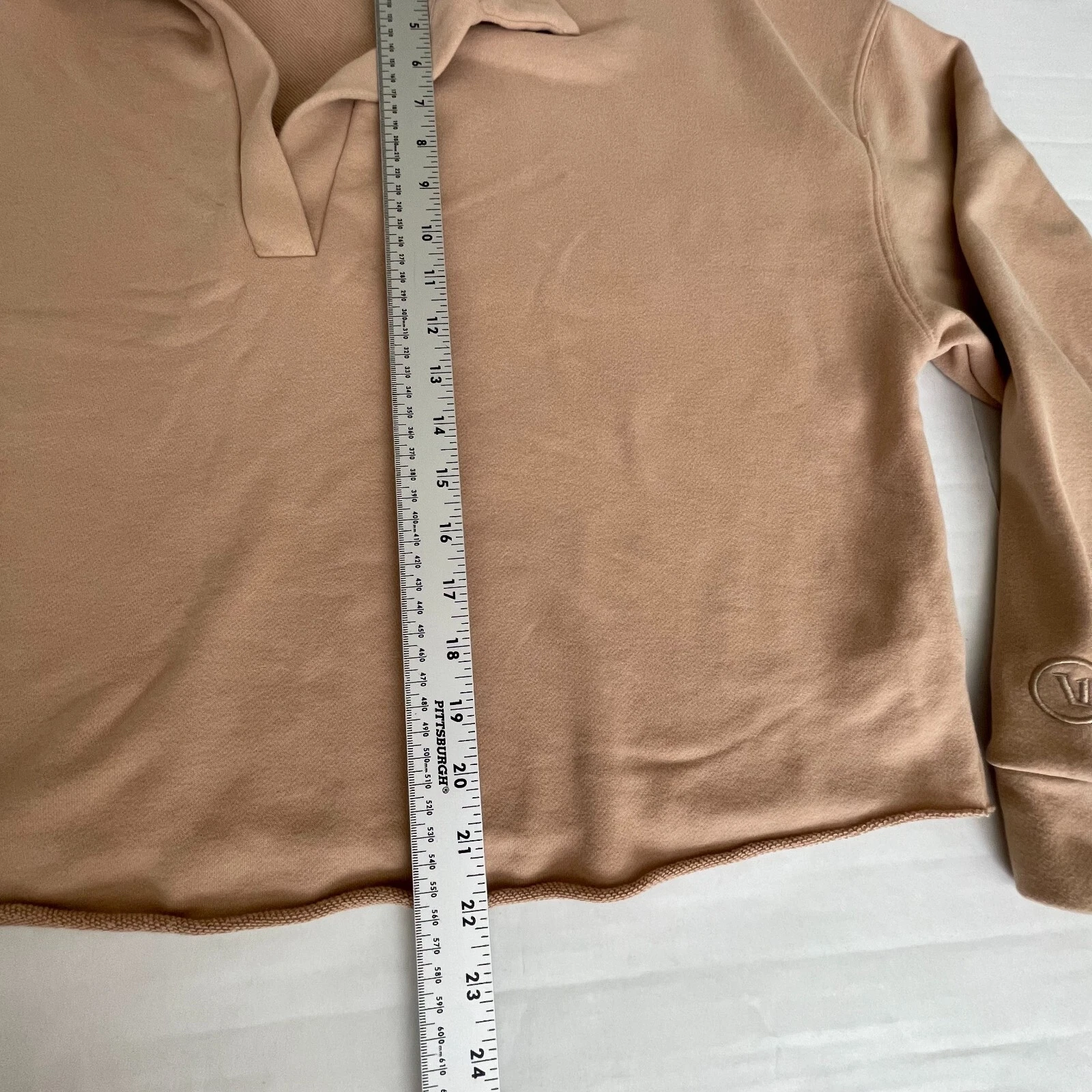 vuori sedona polo pullover cropped shirt
