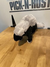 Wildlife Artists Plush Honey Badger 2012 Black and Grey Soft 17  