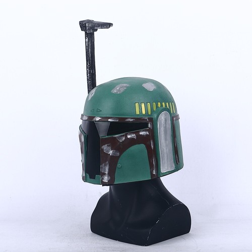 Cosplay Star Wars Mandalorian Boba Fett Helmet Bounty Hunter Helmets Soft PVC - Picture 4 of 12