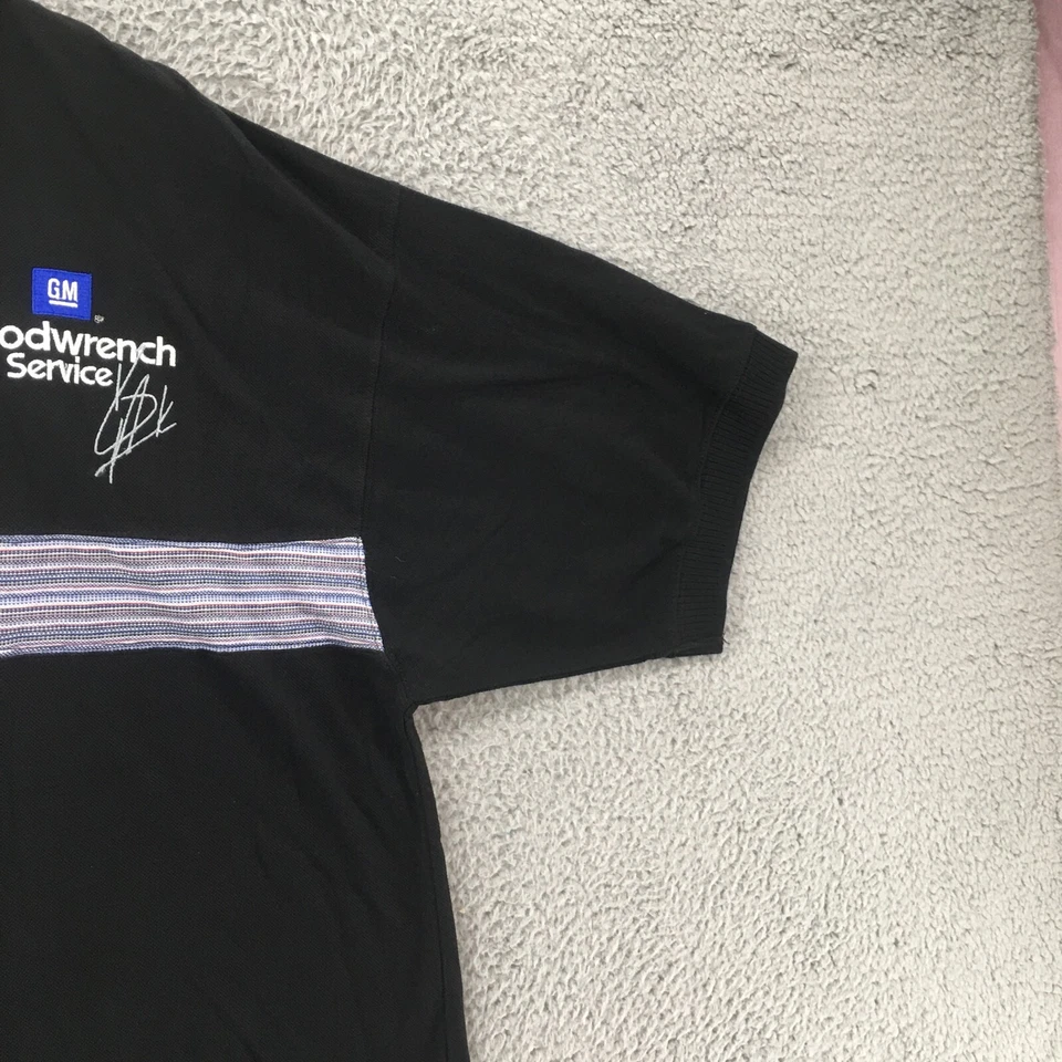 Camisa Polo Winners Circle Goodwrench Service Para Hombres XL Negra Algodón Cuello NUEVO Foto 3 de 4