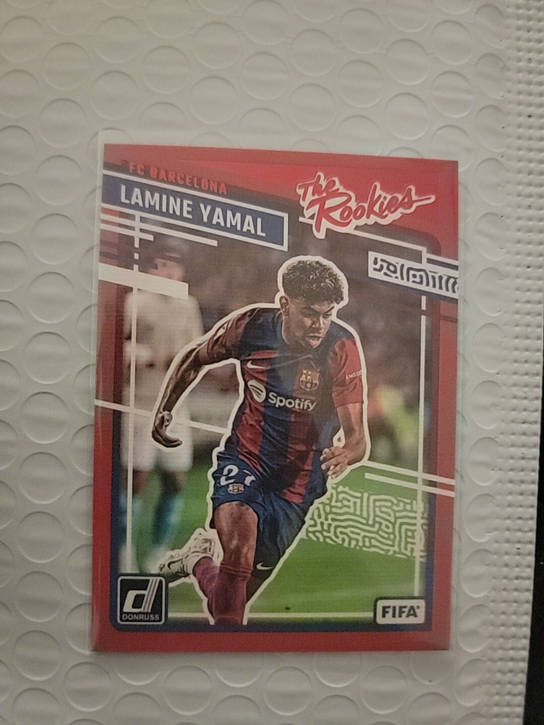 2023-24 Panini Donruss Optic FIFA Lamine Yamal The Rookies Red Canvas RC #25